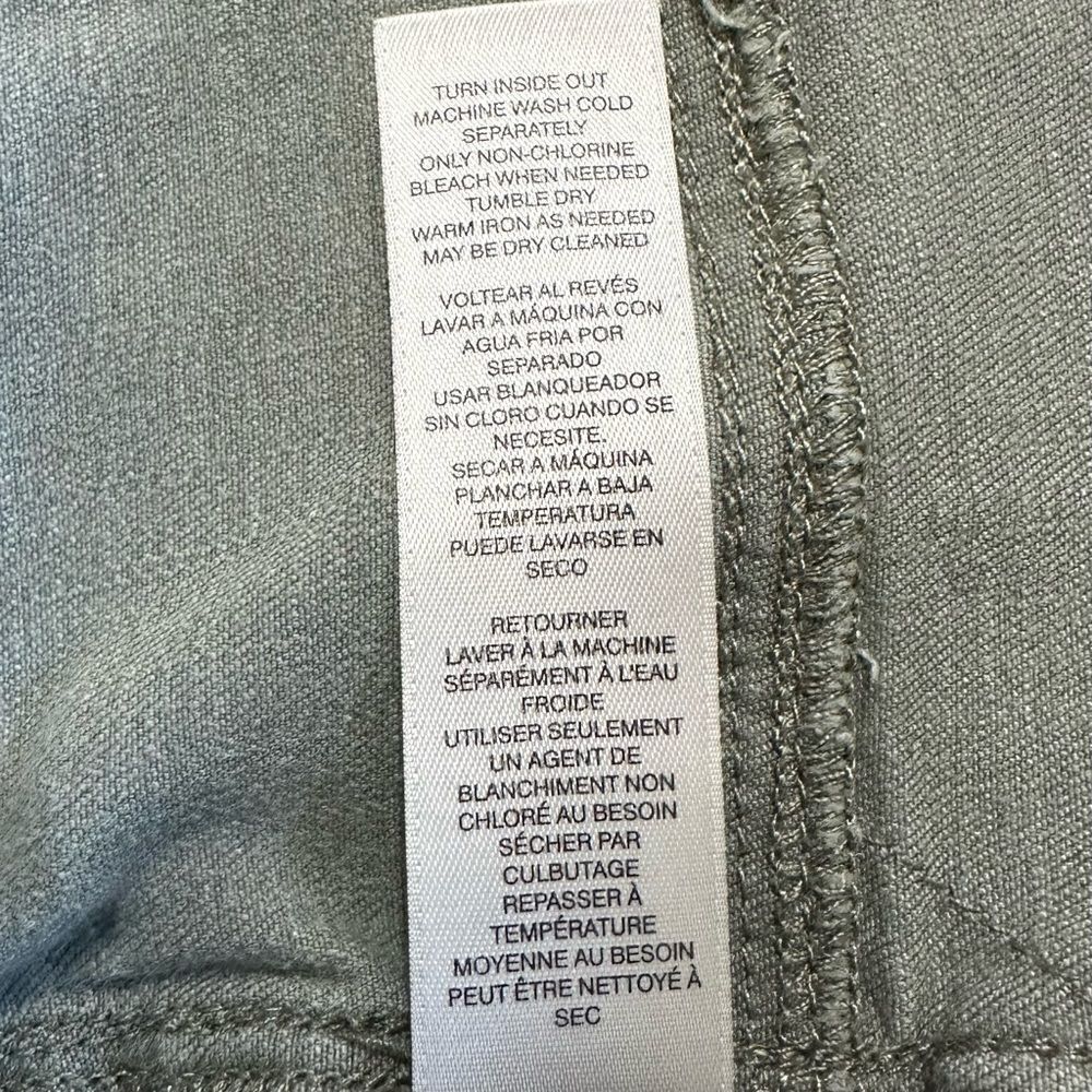 Chico’s Denim Reed Green Capri Jeans, Size 16 - Picture 10 of 12